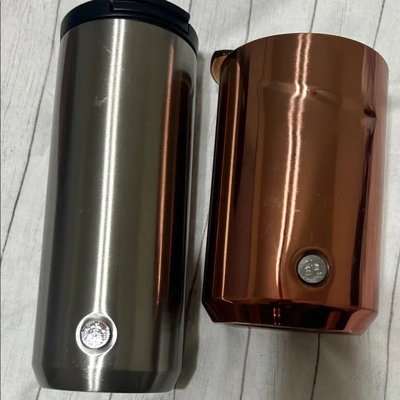 Starbucks bundle Copper and Stainless Steel Decorative Tumblers - Home Accents - Picture 1 of 12